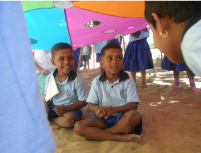Batticaloa nursery - under the parachute