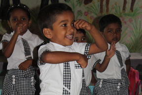 Preschool children dance class