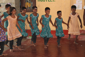 Preschool children dance class