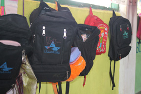 Donation of school bags