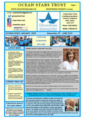 Ocean Stars June Newsletter