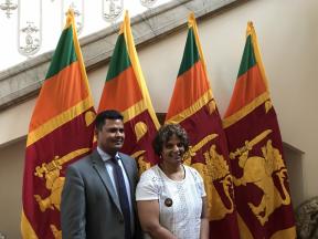 Dilanee at the Sri Lanka High Commission