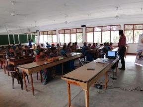 Pre-school teachers learning at the workshop