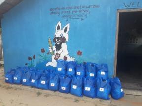 Delivering Food Parcels in Sri Lanka