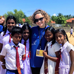 Freya on her visit to Sri Lanka