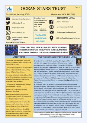 Ocean Stars Newsletter June 2022