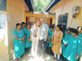 Visiting childrens home in Sri Lanka
