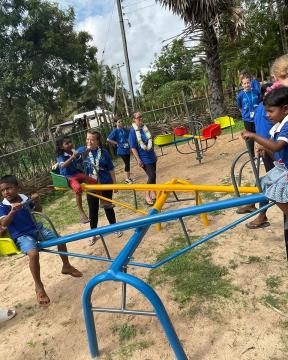 Visiting preschool in Sri Lanka
