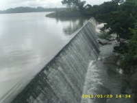 Sri Lanka dam overflowing