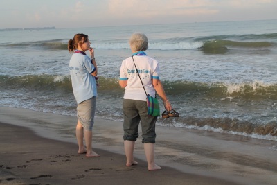 Ocean Stars team relax by the sea Ocean Stars team relax by the sea