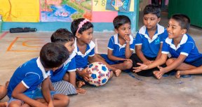 'Each gift can make a huge benefit to the children.  A primary benefit of sports is their impact on physical health.'