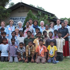Ocean Stars Trust Charity visit Grace children's home Sri Lanka - group photo
