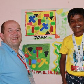 Children's art at Grace children's home Sri Lanka