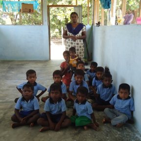 School children from Sri Lanka pre school