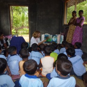 Story time in Mandoor, Sri Lanka